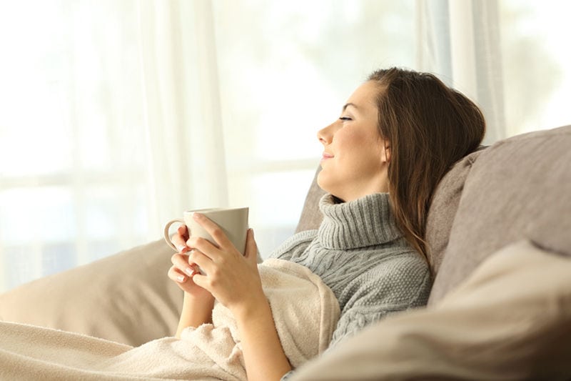 Happy Woman Relaxing