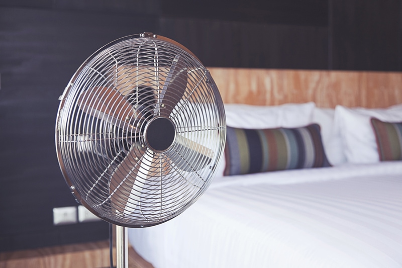 electric fan in the room