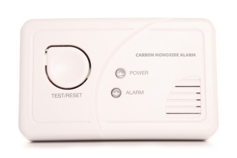 Carbon monoxide alarm studio cutout