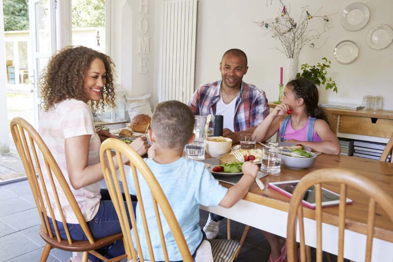 family around table