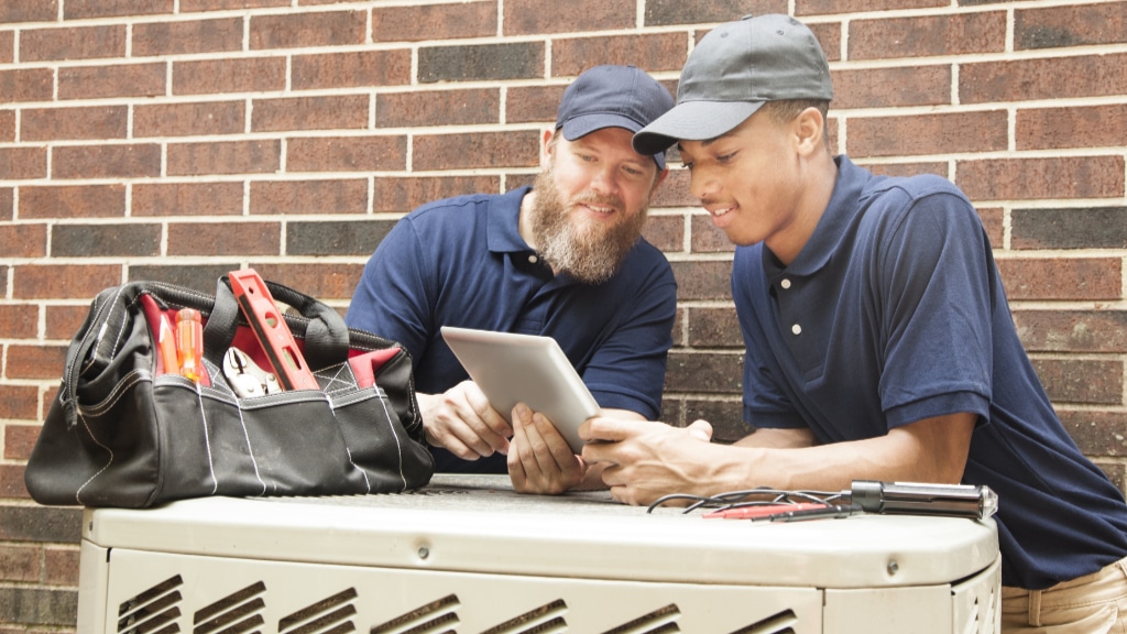 HVAC maintenance service.